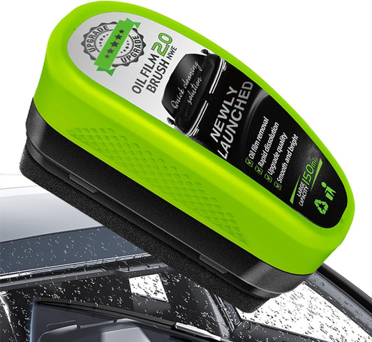Oil Film Brush 2.0, Clear Vision Glass Cleaner, Clearview Shield Clear Vision Windshield Cleaner, Oil Film Cleaning Brush for Car Windows