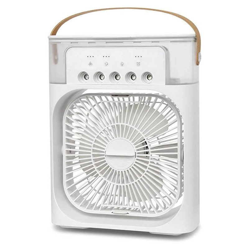 Portable Air Cooler Fan – 3 Speed Mist Cooling Fan with LED Light & Timer