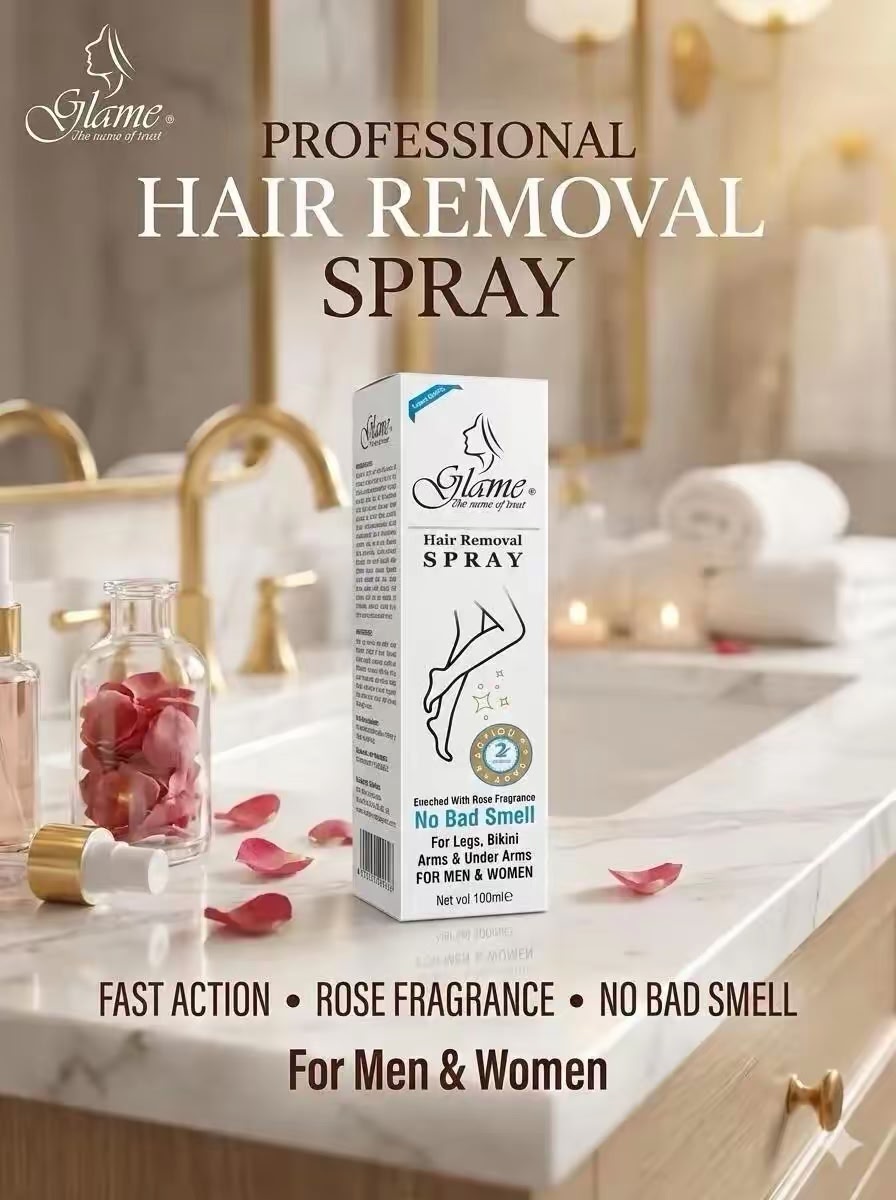 Glame Hair Removal Spray For Men & Women