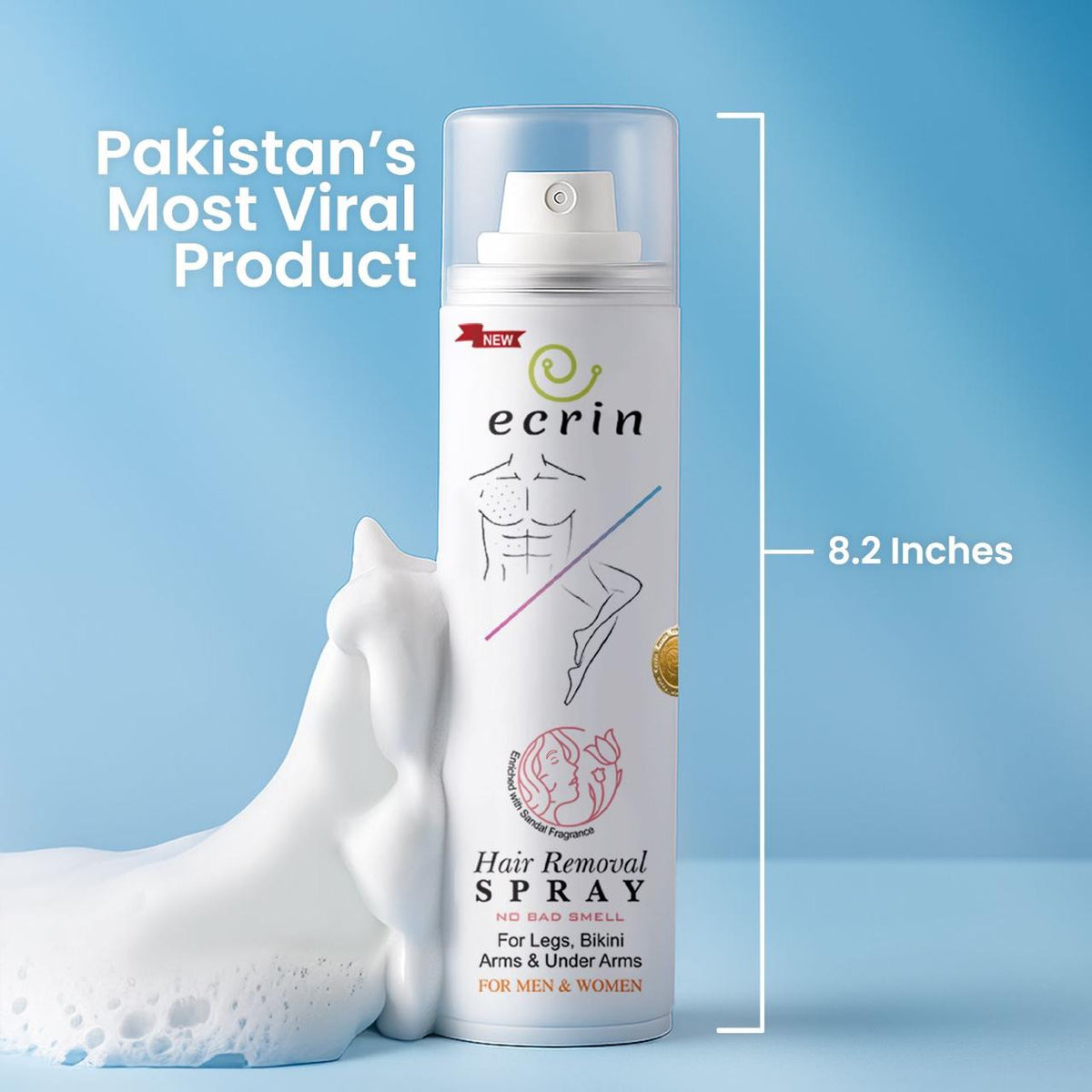 Ecrin Foaming Body Spray | Easy-to-Use Foaming Spray